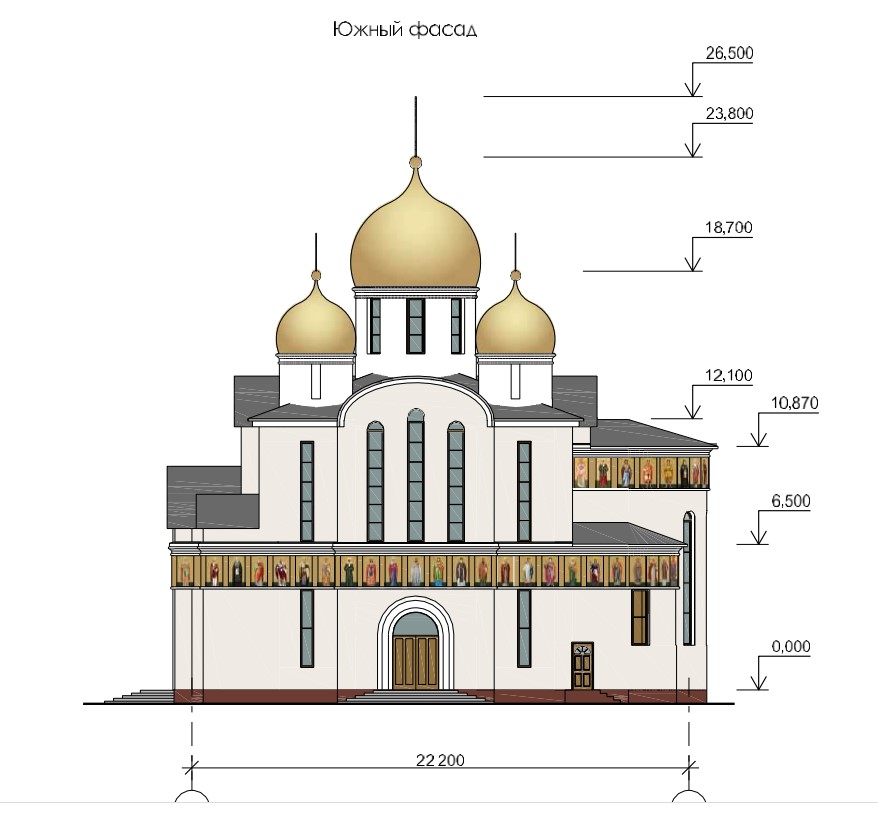 Храм Собора Белорусских святых - фасад